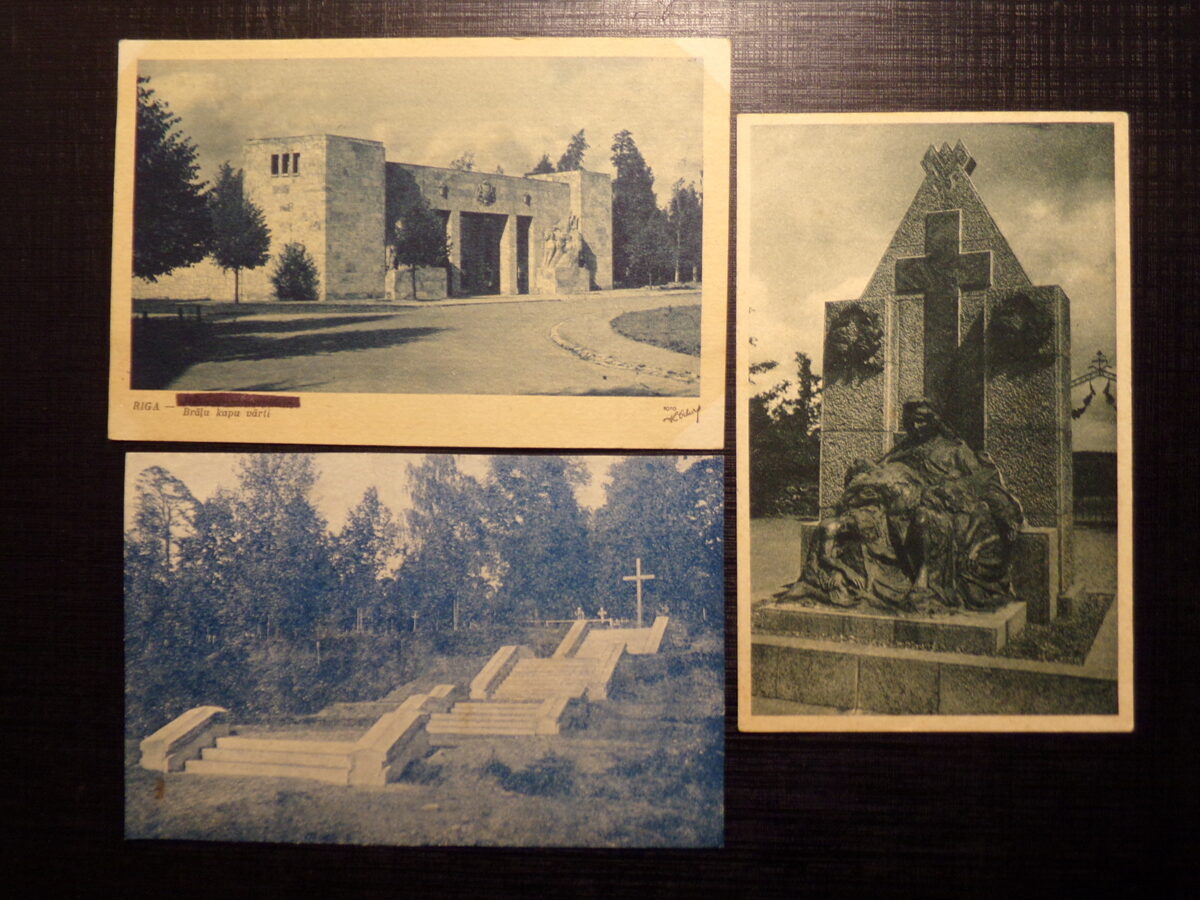№191. Братские кладбища. Латвия. Рига. Цесис. Мазсалаца. 1936-44 года.