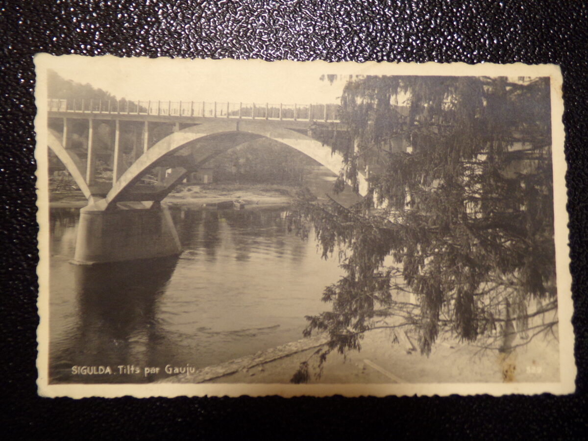 №18. Латвия. Мост в Сигулде. 1930-тые года.