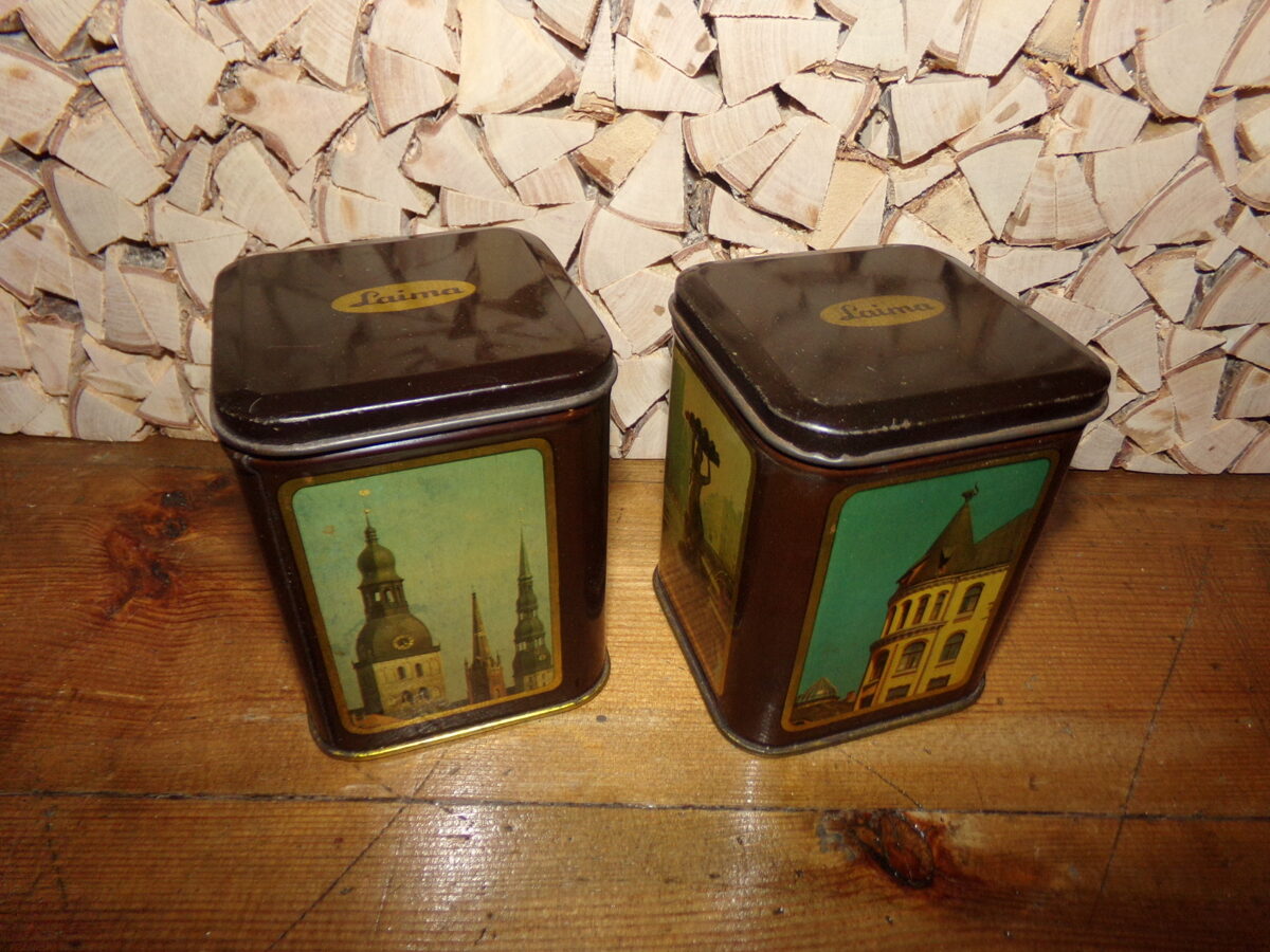 Две жестяные коробки Лайма. Советская Латвия. 1980-тые года.
