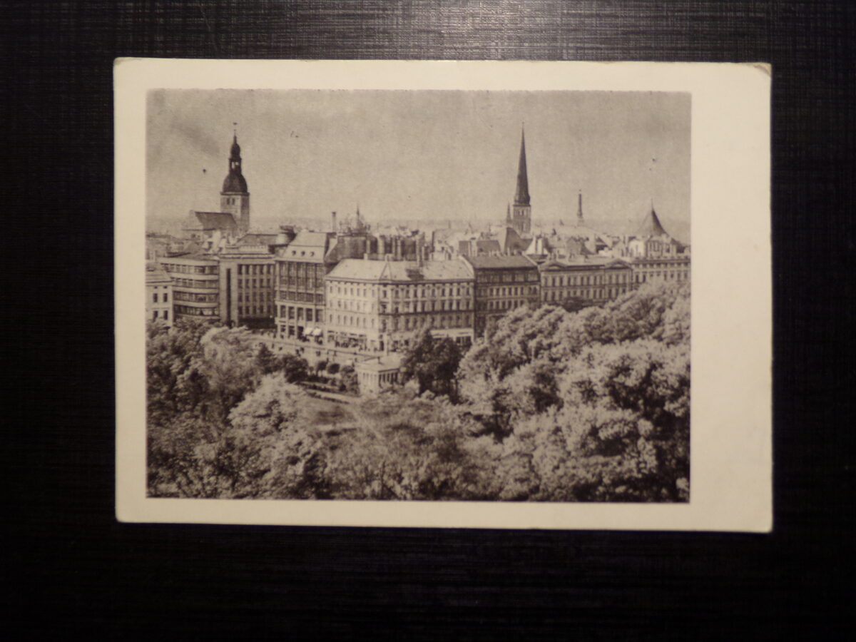 №185. Почтовая карточка. Вид на Ригу. Латвийская ССР. 1959 год.