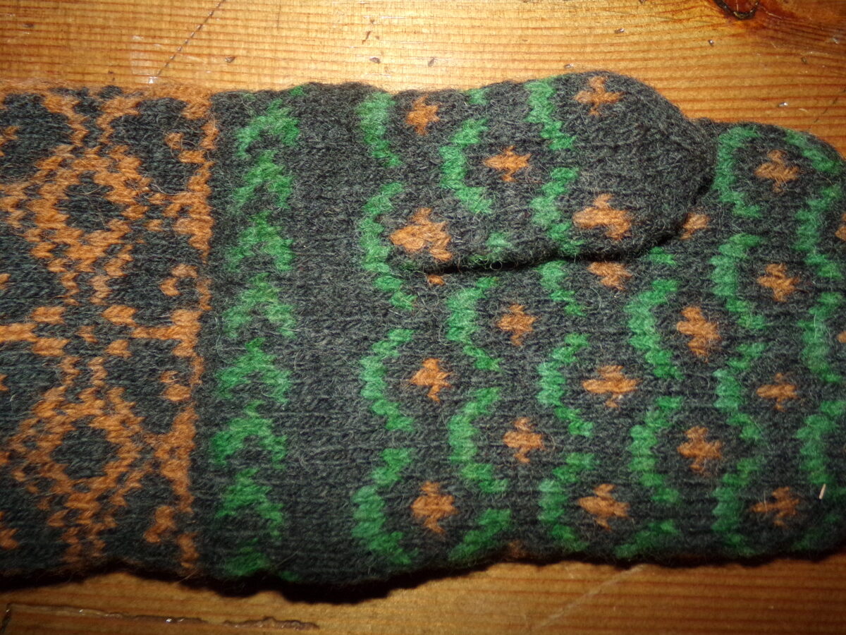 Вязанные рукавички с орнаментом. Восточная Латвия. Начало 20 века.