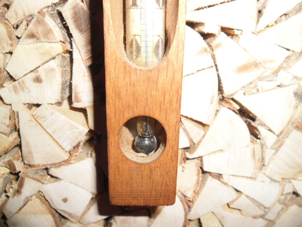 Istabas termometrs pēc Riamūra skalas. Latvija. 1920-tie gadi.