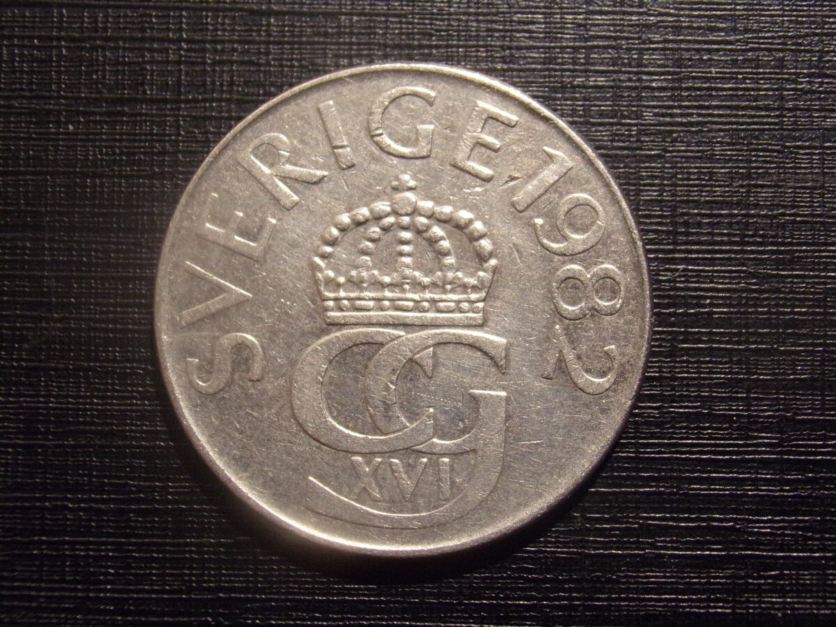 №98. Пять крон. 1982 год. Швеция.