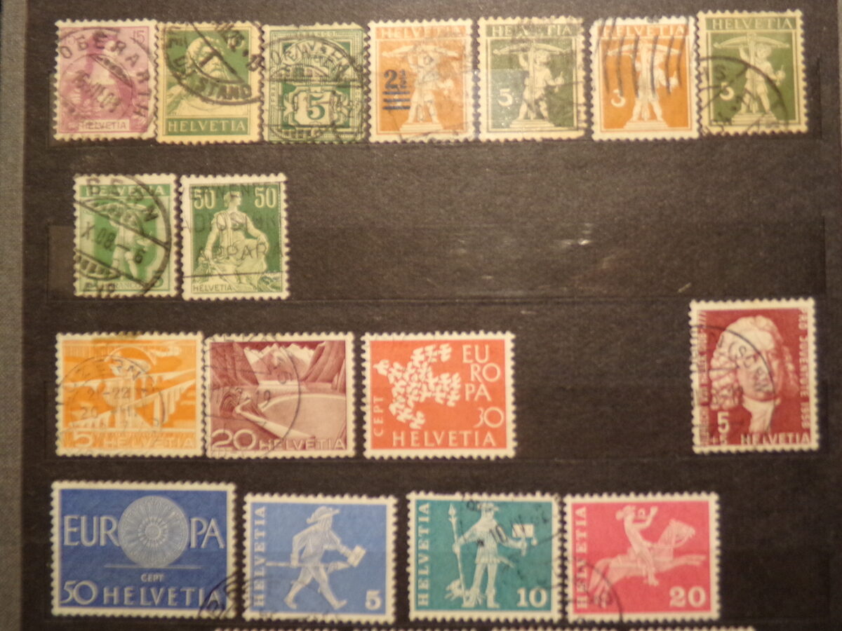 №30. Почтовые марки Швейцарии и Люксембурга.  Начало 20 века.