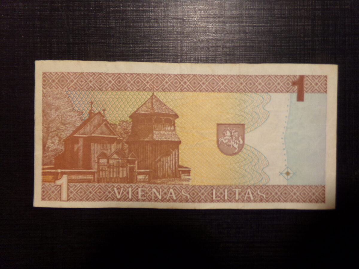 №33. Один лит. Литва.1994 год.