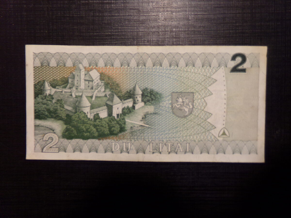 №36. Два лита. Литва. 1993 год.