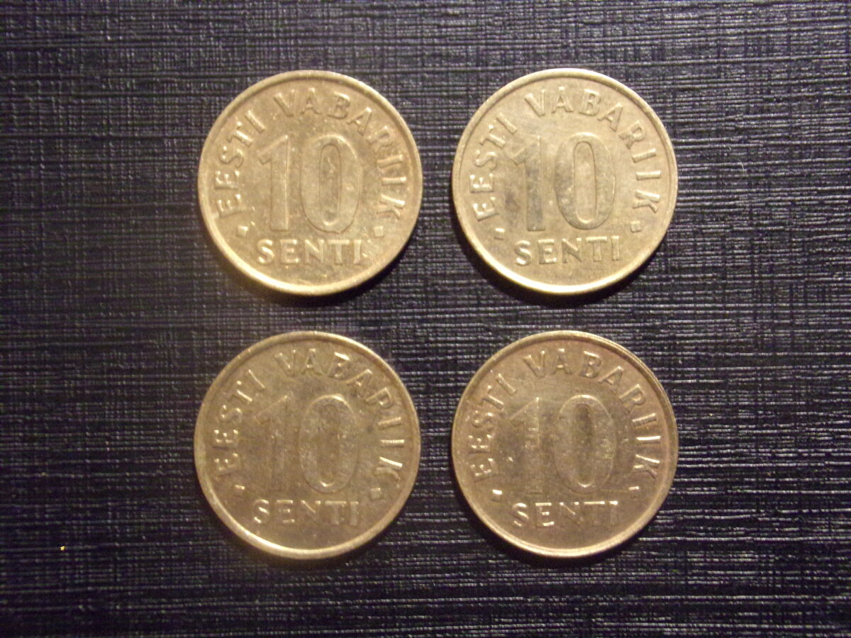 №94. 10 центов. 1991, 1992, 1994, 1997 год. Эстония.