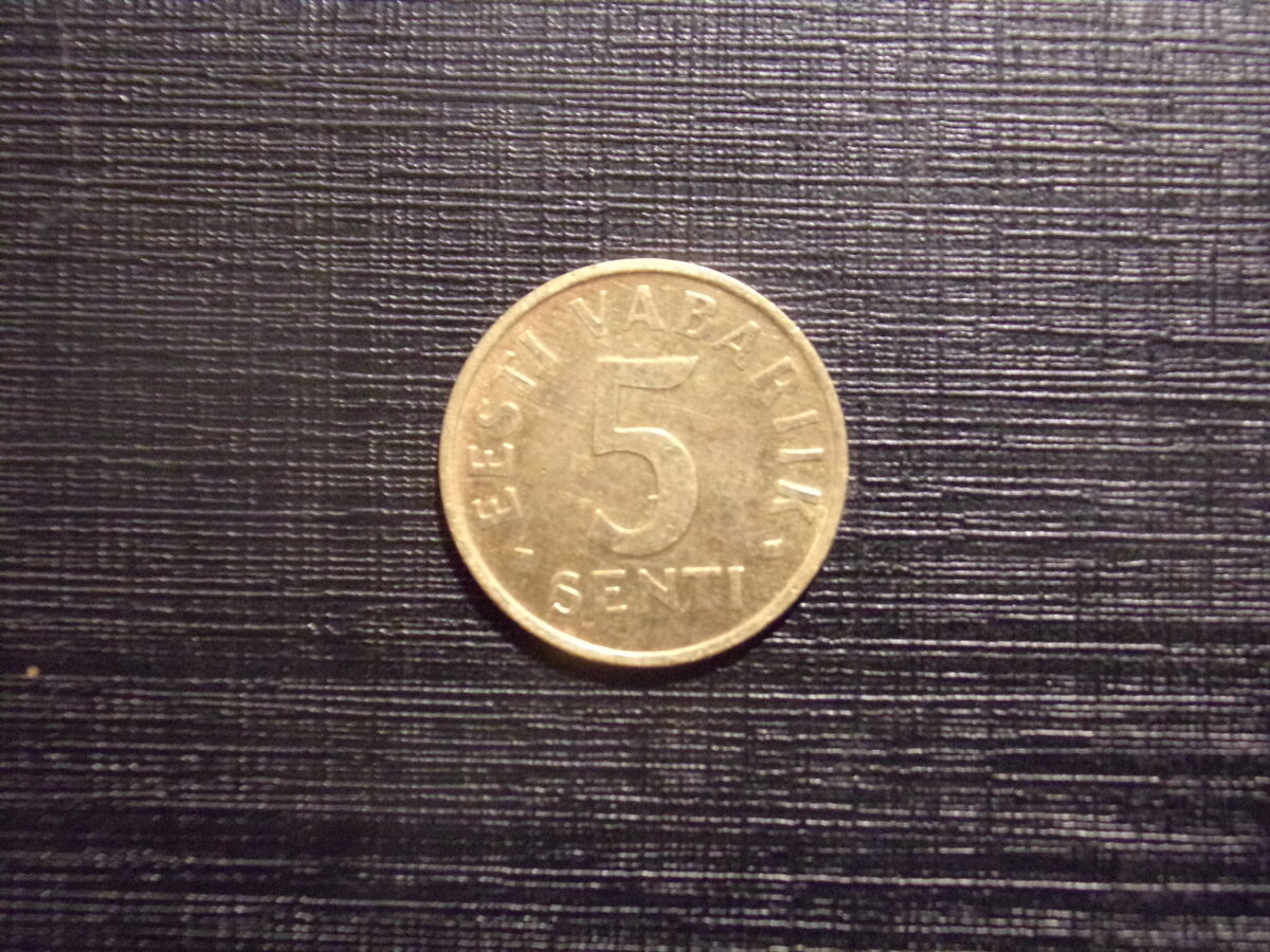 №95. Пять центов. 1992 год. Эстония.