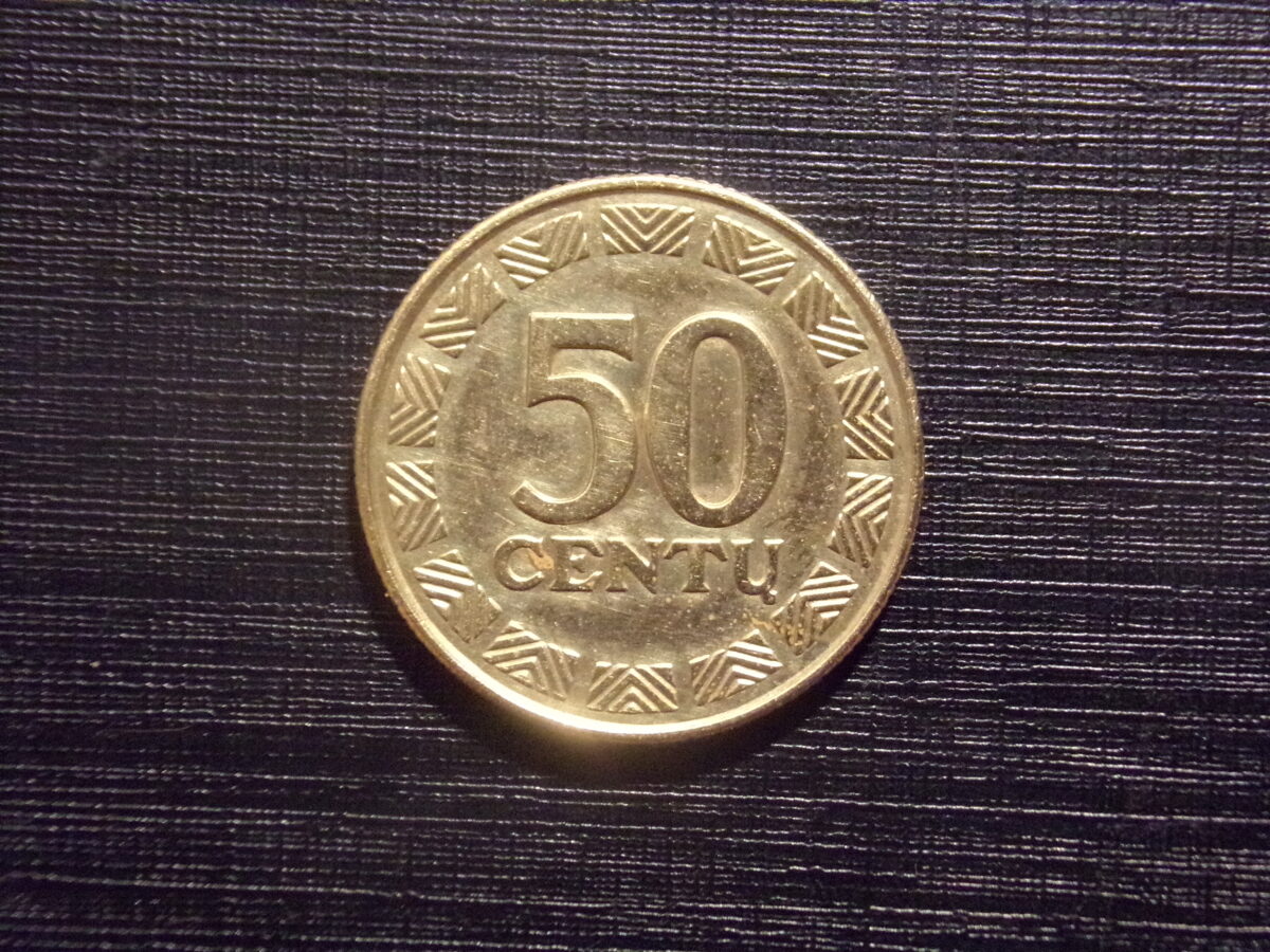 №121. 50 центов. 1997 год. Литва.