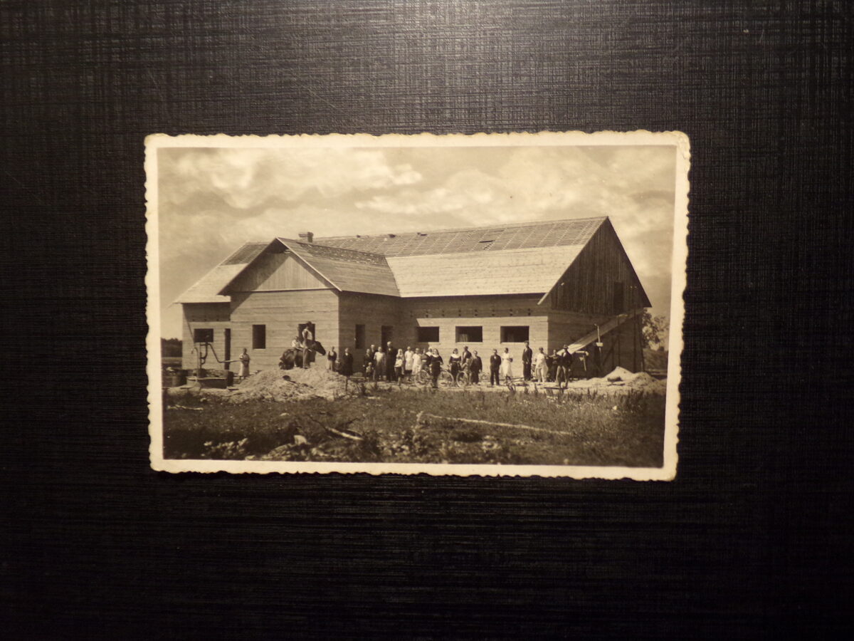 №95. Латвия. Строительство фермы. 1930-тые года.