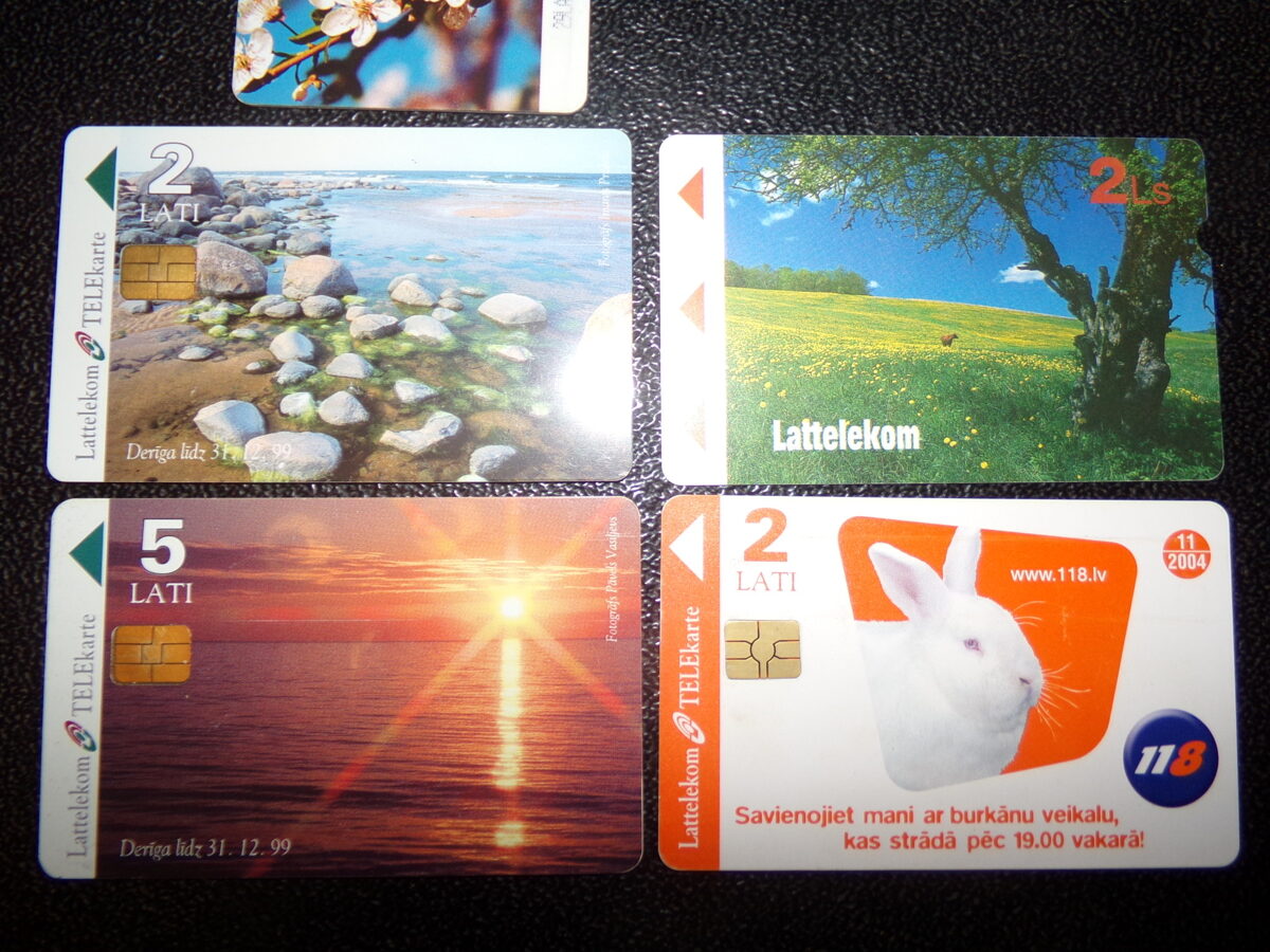 Телефонные карты. Латвия. 1995-2004 года.