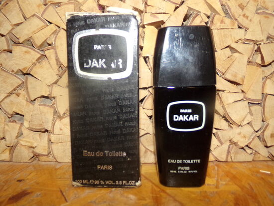 №77. Туалетная вода Paris Dakar. Франция. 1997 год. Флакон с коробкой.