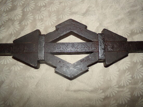 Старинный кованный декоративный элемент. Латвия. 1920-тые года.