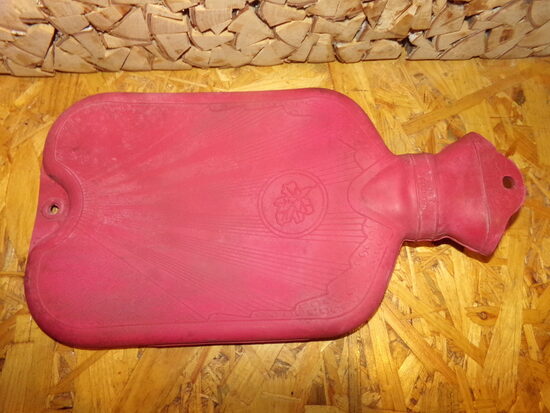 Грелка резиновая для наполнения горячей водой. СССР.