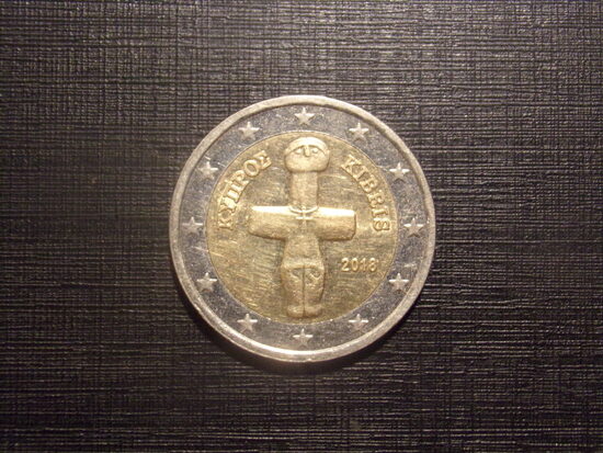 №242. Монета 2 евро. Кипр 2018 год.