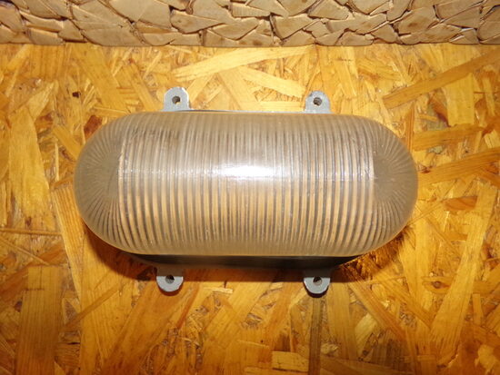 №59. Индустриальный фонарь. Плафон с прокладкой и креплением. СССР.