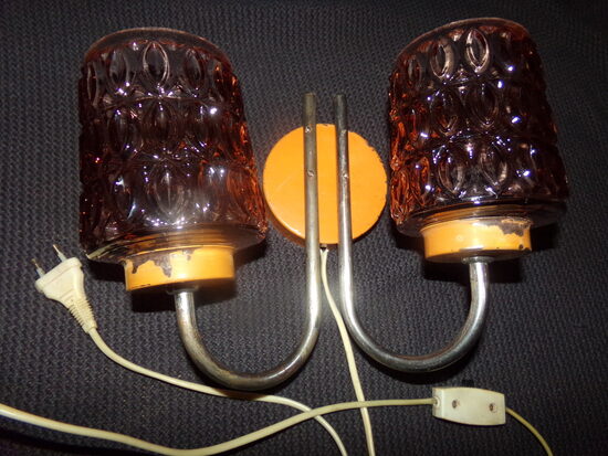 №57. Настенное бра на два плафона. Сделано в СССР.