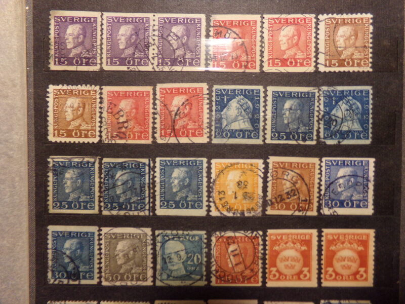 №21. Почтовые марки Швеции. Начало 20 века.