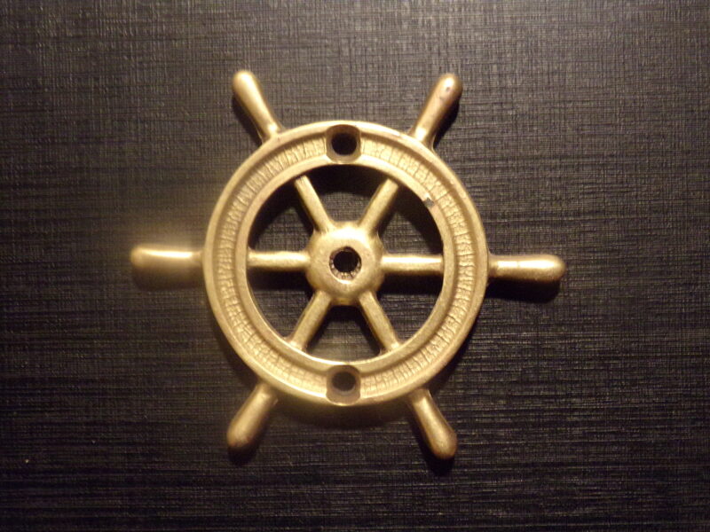Декоративный бронзовый штурвал. Начало 20 века.