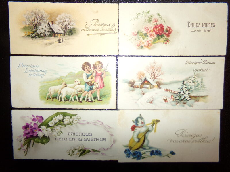 №38. 15 малоформатных открыток. Латвия. 1920-30 года.