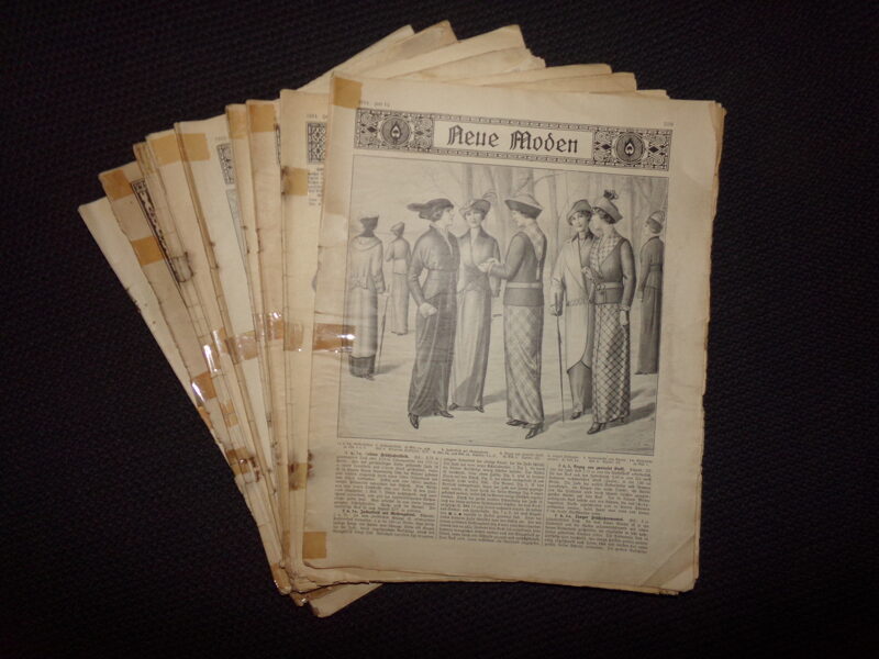 №217. Журнал "Новая мода". 1914 год. Германия. 9 номеров.