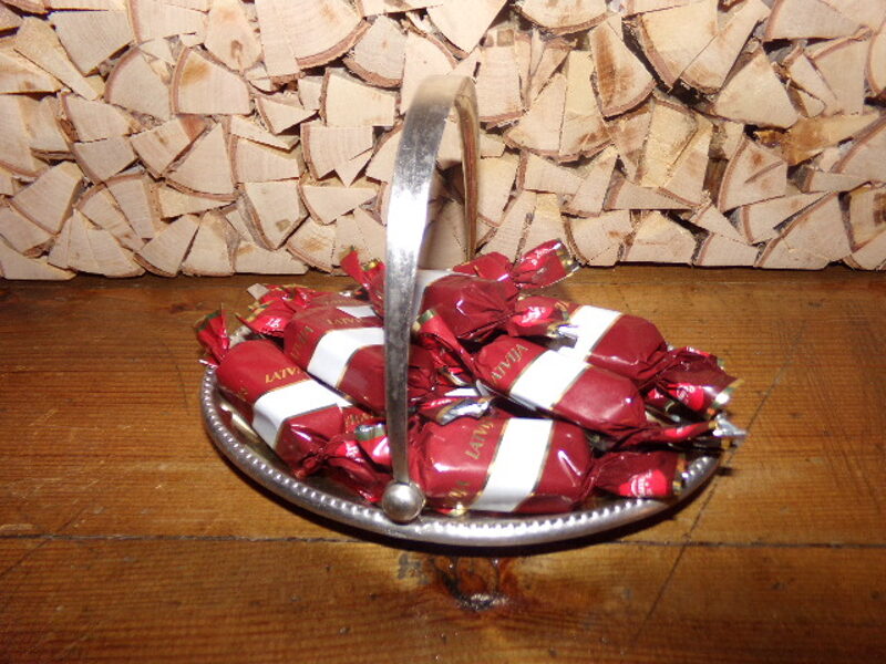 №17. Конфетница. Мельхиор. Латвия. 1930-тые года.