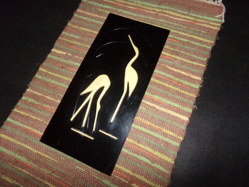 Эстамп "Аисты". СССР. 1970-тые года.