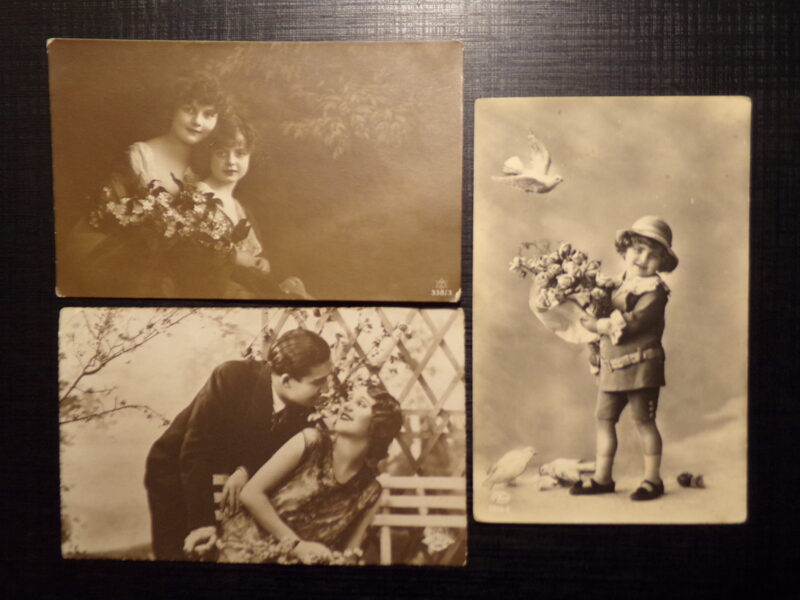 №223. Открытки прошедшие почту Латвии в 1920-30 годах.