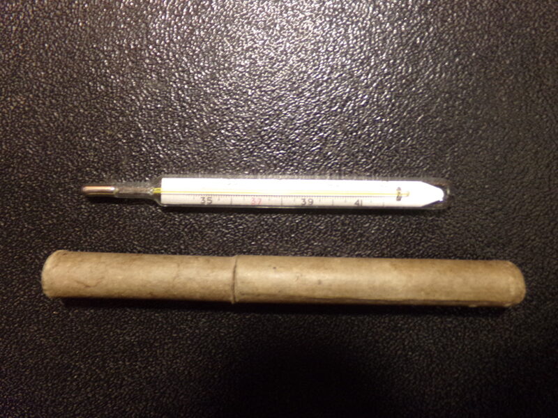 Dzīvsudraba termometrs. PSRS. 1970-tie gadi.