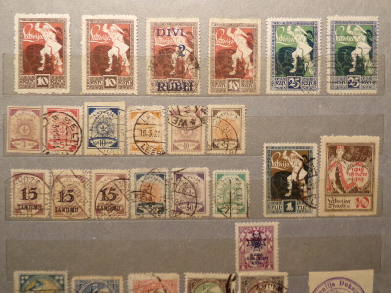 №1. Почтовые марки Латвии. 1918-40 года.