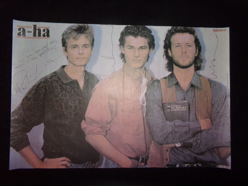 Плакат группы a-ha. СССР. Конец 1980-тых годов.