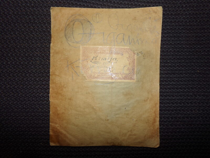 №31. Skolas burtnīca ķīmijā. Latvija. 1930-tie gadi.