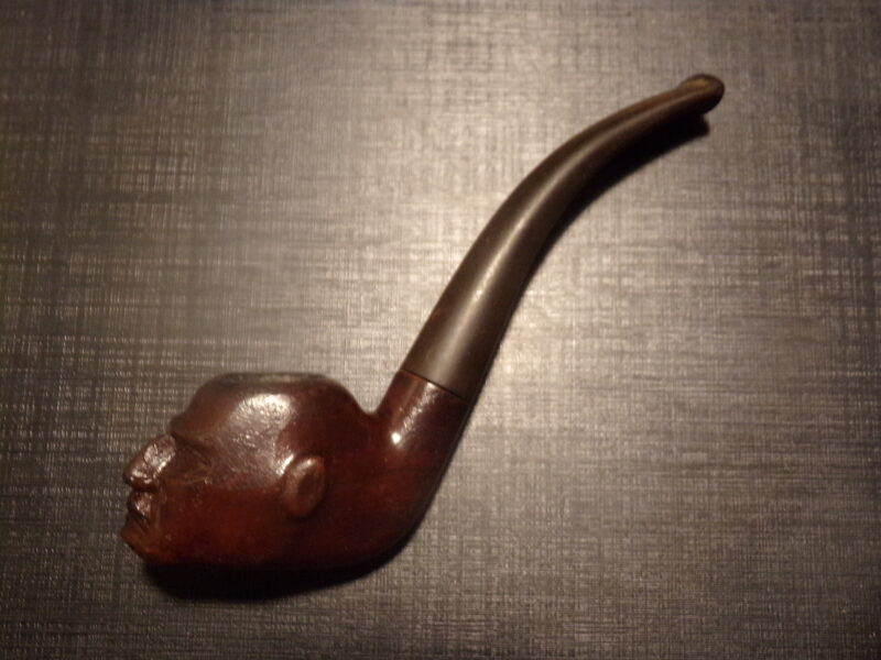 Резная курительная трубка из красного дерева. Клеймо-артель табак. Москва. 1 сорт. 
