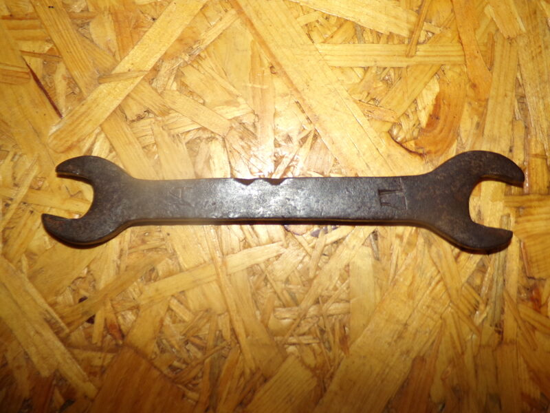 №96. Старинный рожковый гаечный ключ 14-17. Начало 20 века.