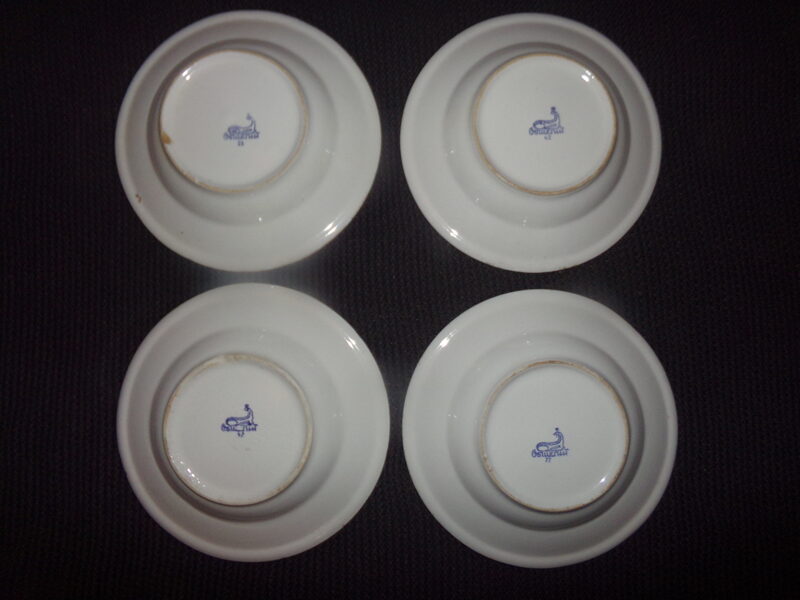 №80. Четыре глубоких тарелки с клеймом "Общепит". СССР.