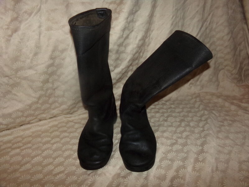 №83. Кирзовые сапоги. СССР. 1960-тые года. Подошва на бронзовых гвоздях. 41 размер.