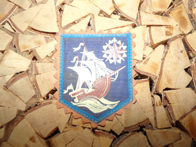 Детский шеврон "кораблик". СССР. 1970-тые года.