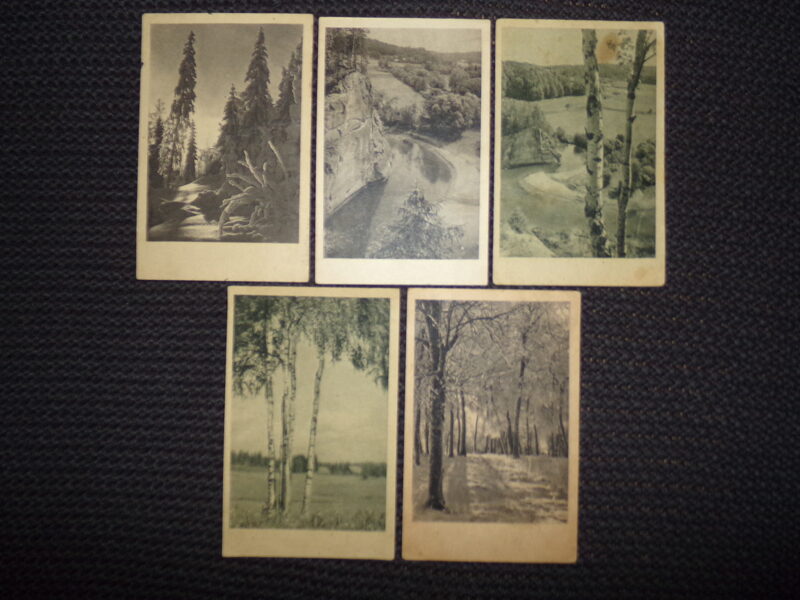 №146. Пять открыток-виды Латвии. Издательство "Тевия". Период немецкой оккупации 1941-44 года.