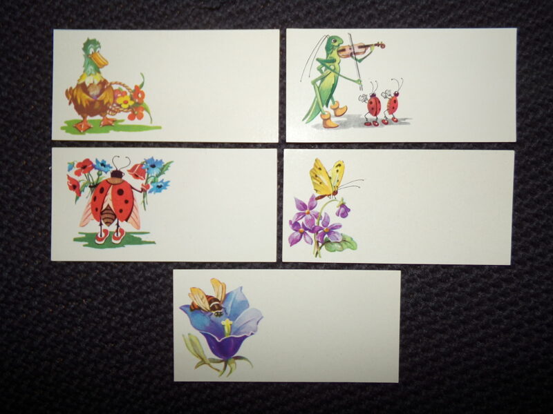 №122. Пять мини открыток. Советская Латвия. 1978 год. Издательство "Звайзгне". 