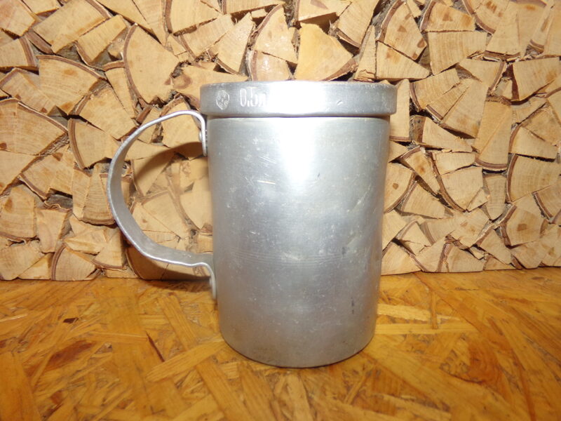 №40. Мерная кружка 0.5 литра. ДЗТО. Алюминий. СССР. Середина 20 века.