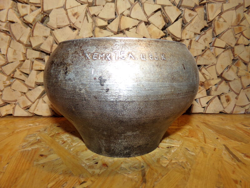 №49. Алюминиевый горшок для печи объемом 1.5 литра. СССР.