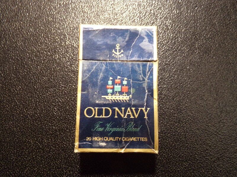 №53. Пачка из под сигарет  OLD NAVY.  Начало 1990-тых годов.