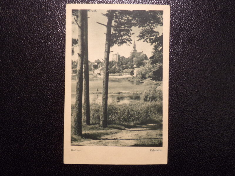 №48. Открытка с видом города Валмиера. Латвия. 1944 год.