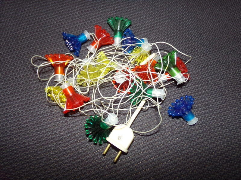 №49. Электрическая елочная гирлянда. СССР. 1980-тые года.