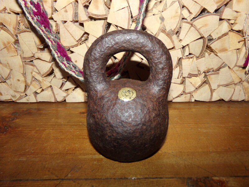 №21. Пятифунтовая гиря с клеймом. 19 век.