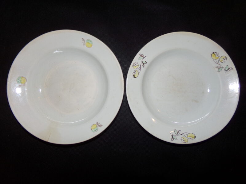 №26. Две тарелки с рисунком. Рижский фарфор. СССР. 