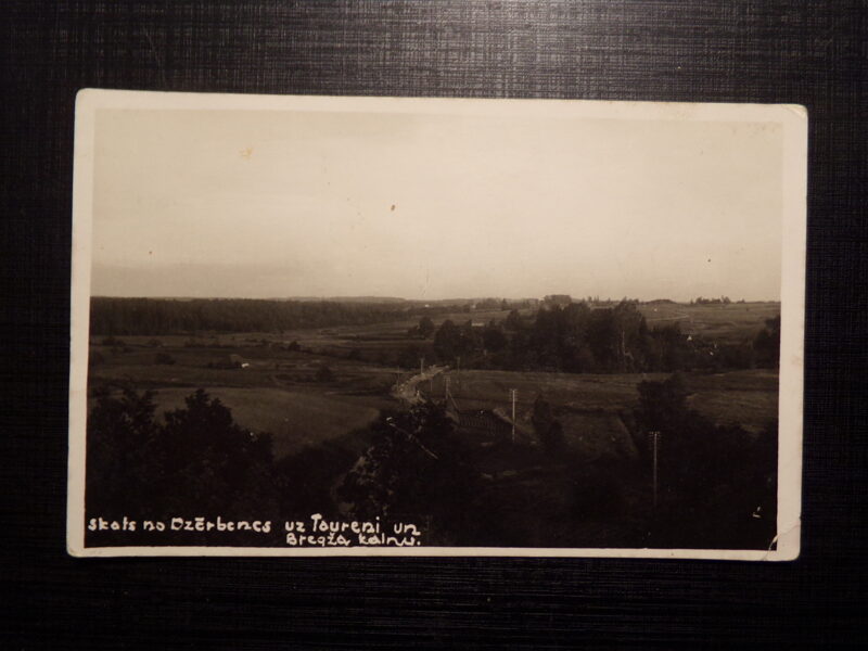 №27. Латвия. Вид с горы Дзербенес. 1930-тые года.