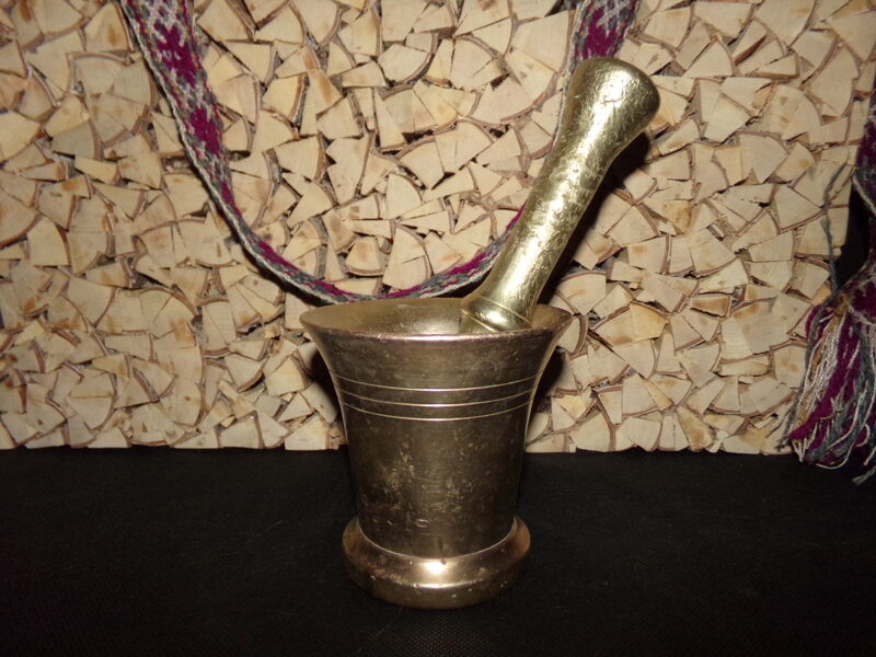 №29. Бронзовая ступа с пестом. Россия. 19 век. Клеймо "Чикин".