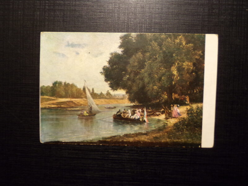 №232. Репродукция картины "На маевке". К. Гунс. Латвия. 1931 год.