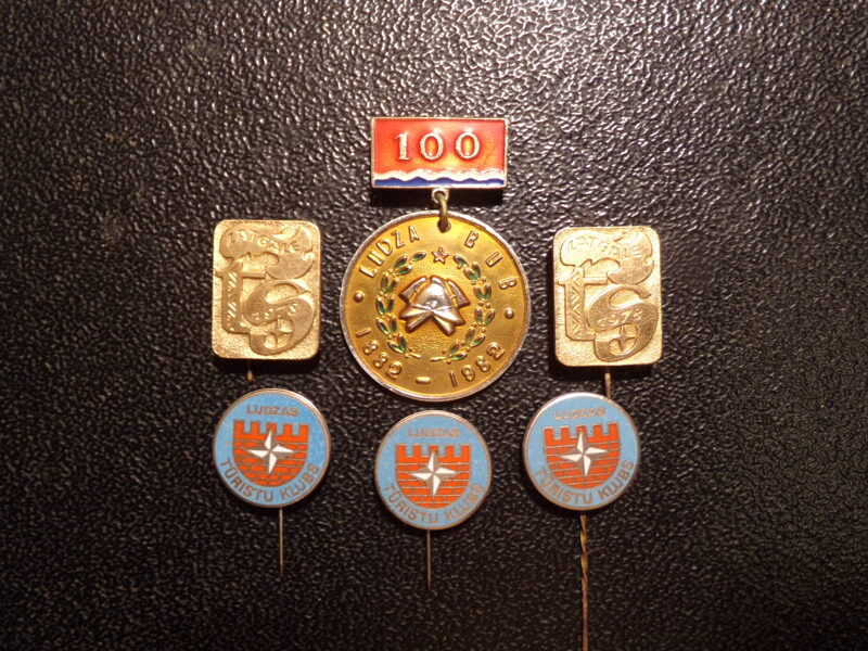 №30. 6 значков времен Советской Латвии. Лудза.